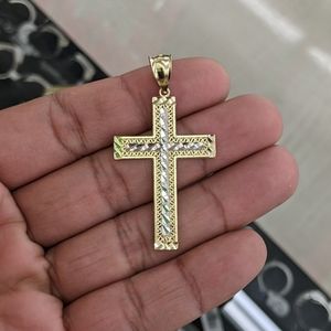 10kt Real Gold Cross Pendant